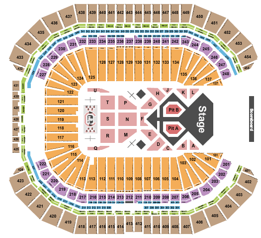 State Farm Stadium Chris Brown Seating Chart